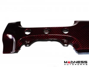 FIAT 500 Custom Dashboard - Carbon Fiber - Dark Red Candy